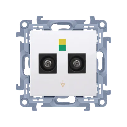 Potentialausgleichsdose doppelt (Modul) weiß IP20 Simon 10