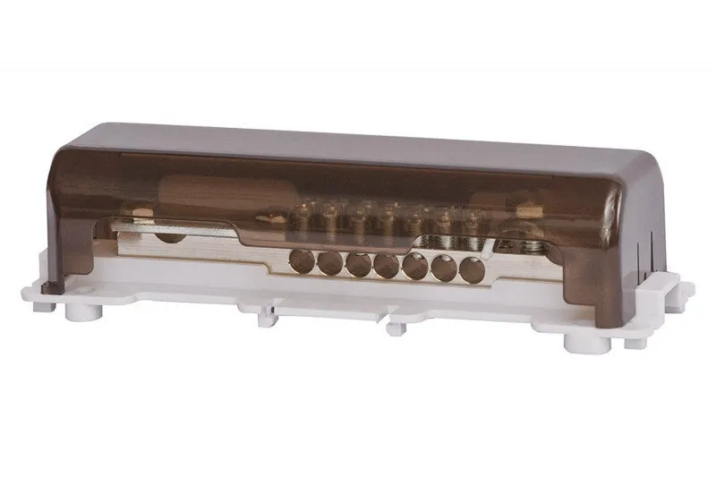 Potentialausgleichsschiene 7x25mm2, 1x50mm2, Flacheisen 30x4mm - feste/schienenförmige Befestigung