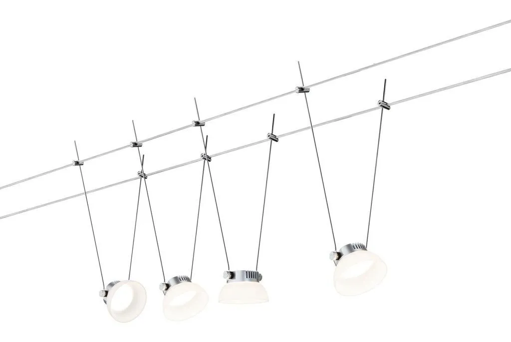 Seilsystem LED IceLED 4x4W Chrom matt 12V