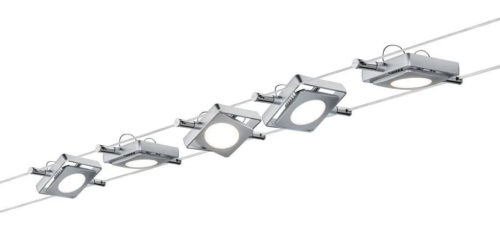 Seilsystem LED MacLED 5x4W 2700K 200lm Chrom matt 12V