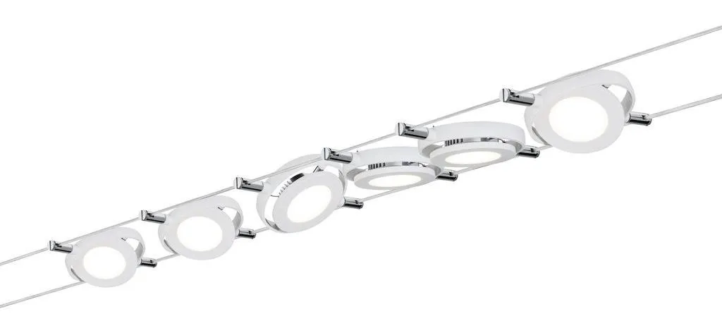 Seilsystem LED RoundMac 6x4W 2700K 200lm weiß matt 12V