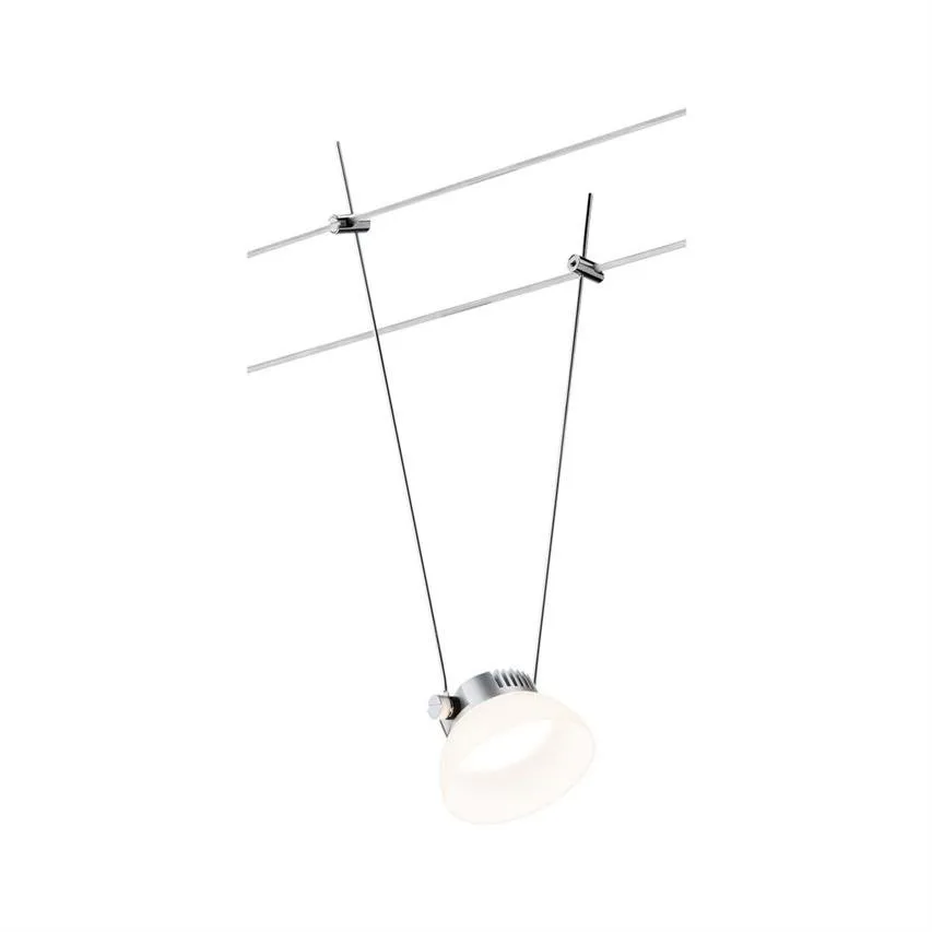 Seilsystem Spot LED IceLED 4W Chrom matt, weiß 12V