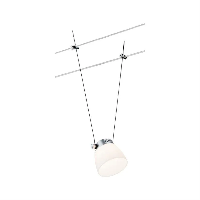 Seilsystem Spot LED IceLED II 4W Chrom matt, weiß 12V