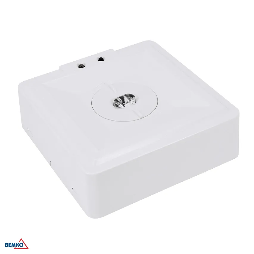 Sicherheitsleuchte SKALER QUADRATOWA 3W CORRITOR OPTICAL IP40 AUTOTEST 3H CNBOP Bemko