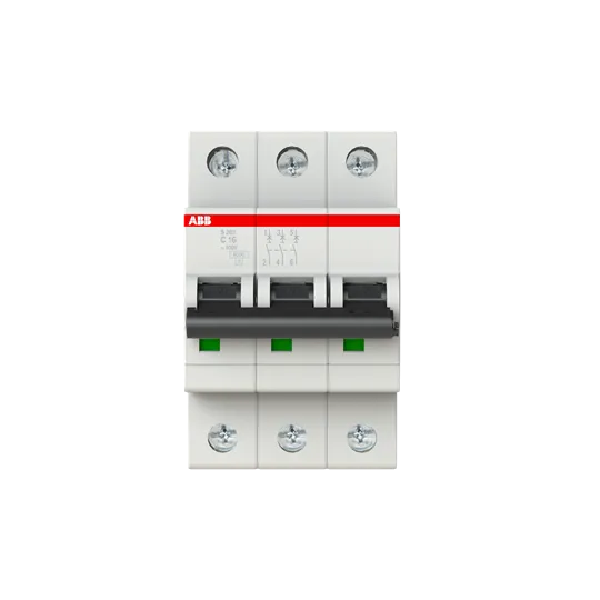 Sicherungsautomat Leitungschutzschalter 3P C 16A 6kA S203-C16 ABB