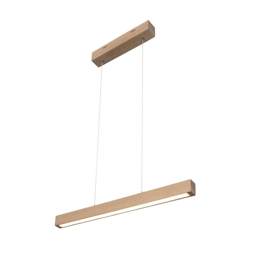 Smal Pendelleuchte 2xLED 24V Integriert 22,5W Eiche Geölt/Transparent/Touchdimmer Spot-light 1509574