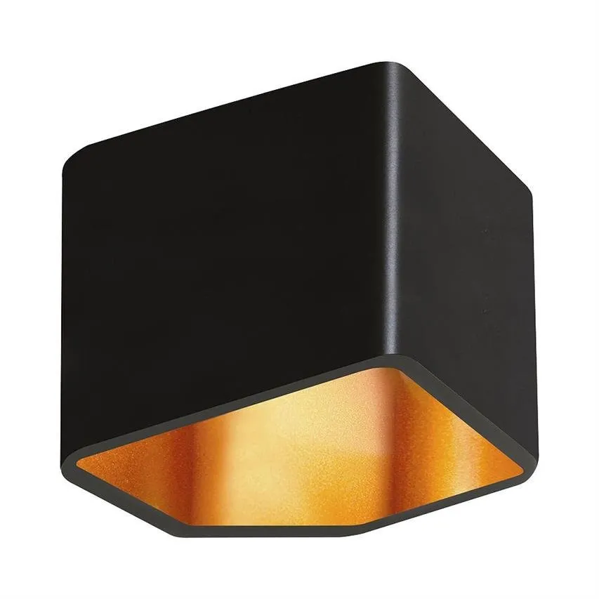 Space Wandleuchte 6W LED Schwarz/Gold BRITOP Lighting 1120104