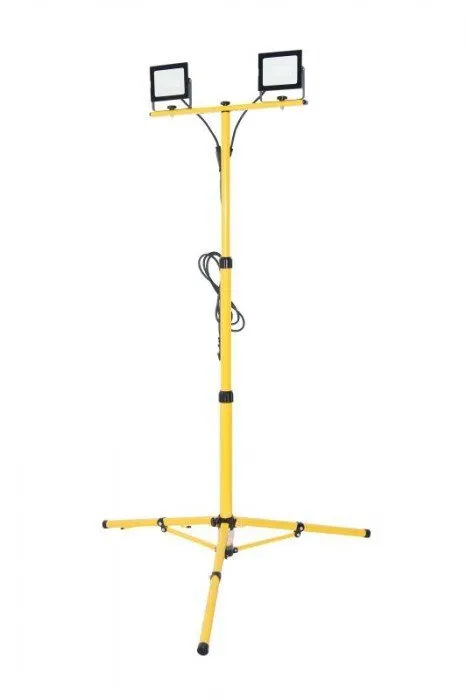 Stativ mit 2x 100W LED-Flutlicht und 3m Kabel IP65