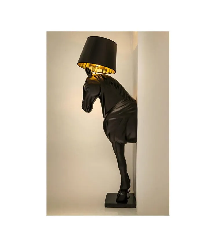 Stehleuchte HORSE STAND M schwarz - Fiberglas