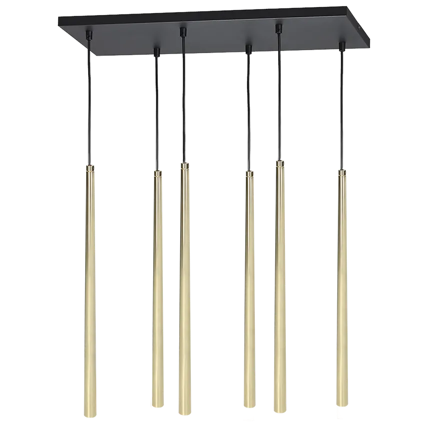 Tabung 6P G9, Pendelleuchte, max. 6W, gold