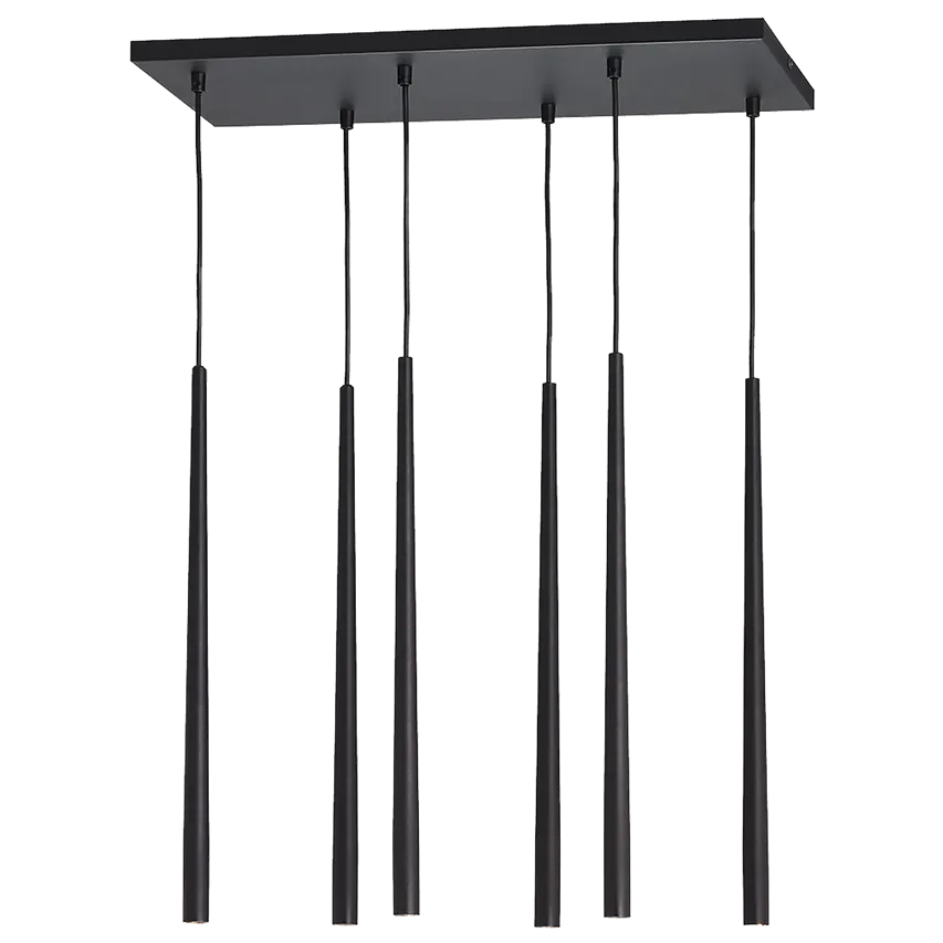 Tabung 6P G9, Pendelleuchte, max. 6W, schwarz