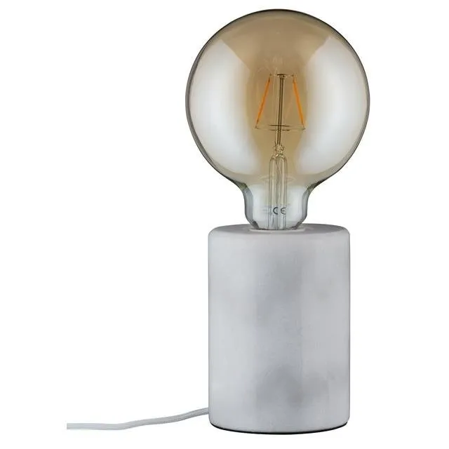 Tischlampe Neordic NORDIN E27 - weiß Marmor Paulmann PL79601