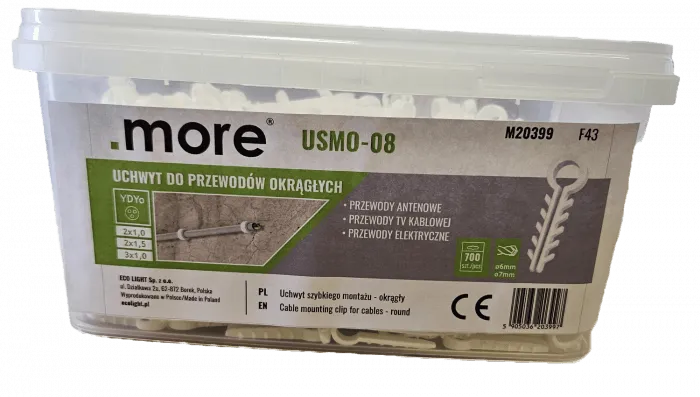 USMO-8 Kabelhalteeimer (700 Stück) M20399 Eco Light