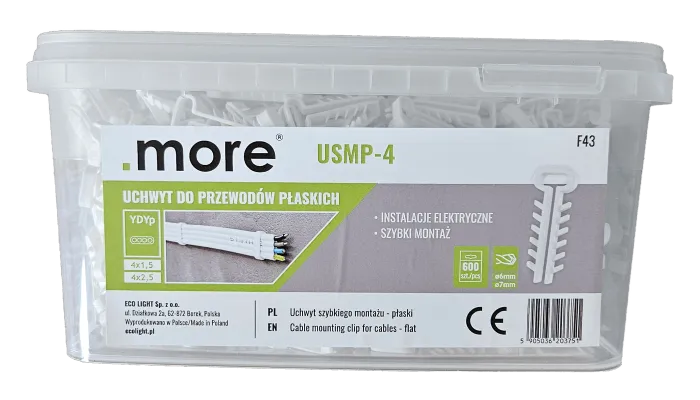 USMP-4 Kabelhalter Eimer (600 Stück) M20375 Eco Light