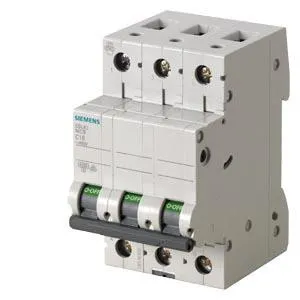 Überstrom-Schutzschalter SENTRON 3P C 10A 6kA AC 5SL6310-7 Siemens