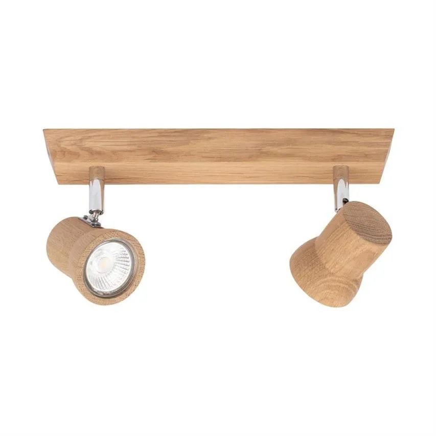 Venla Deckenleuchte Incl. 2xLED  GU10 5W Eiche geölt Spot Light 2434274