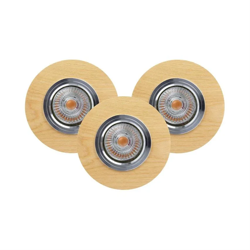Vitar Wood Round Deckenleuchte Incl.3xLED Spot Light 2511360