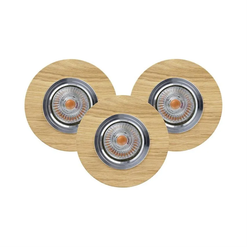 Vitar Wood Round Deckenleuchte Incl.3xLED Spot Light 2511374