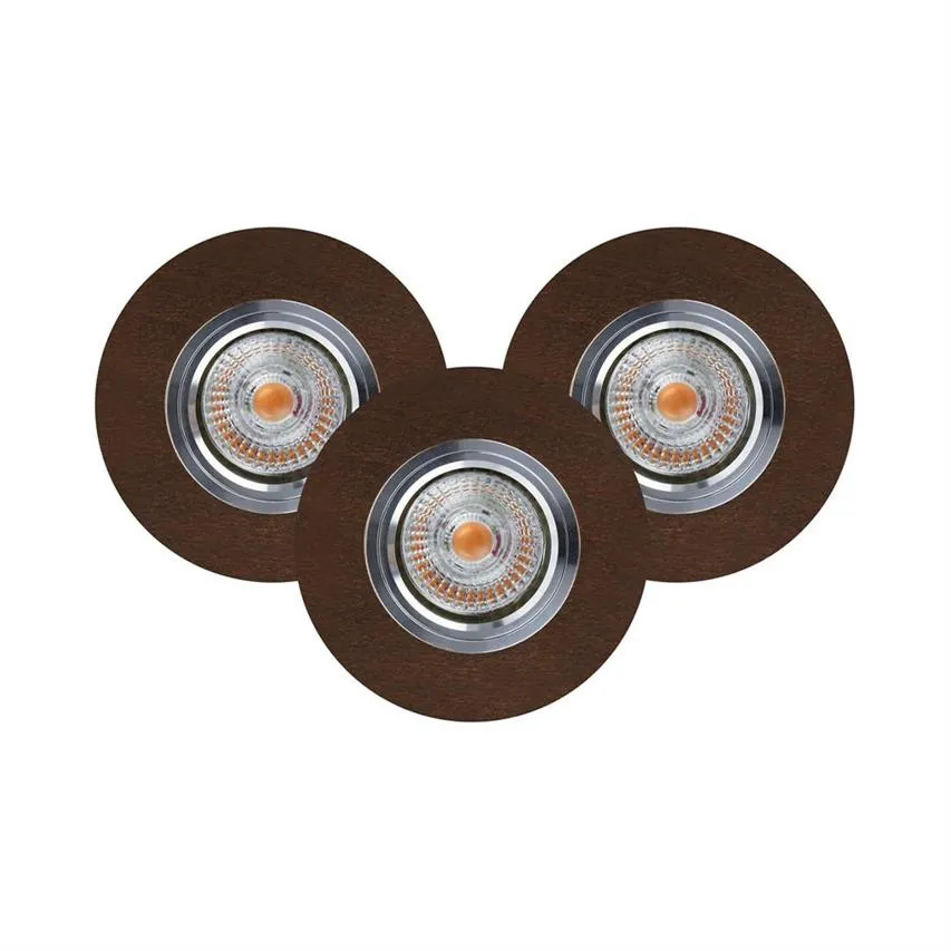 Vitar Wood Round Deckenleuchte Incl.3xLED Spot Light 2511376