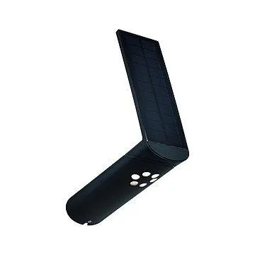 Wandaufbauleuchte, Außen Solar mit Bewegungsmelder ILIAS 3000K 50lm Anthrazit IP44 Paulmann