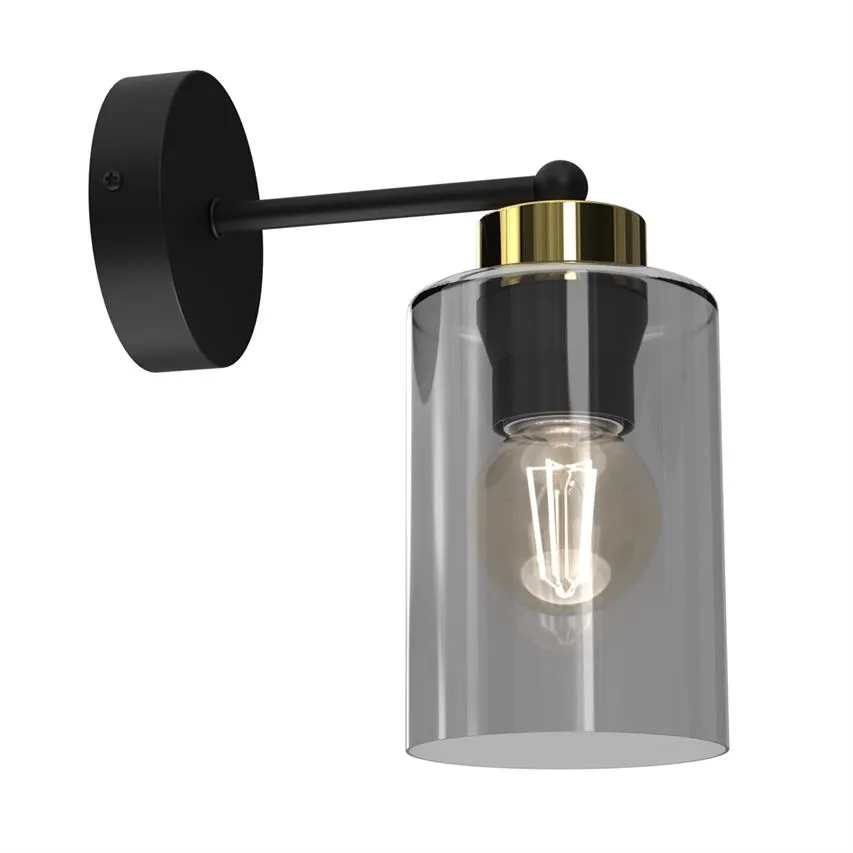 Wandleuchte CHIC 1xE27 schwarz/gold MLP8382