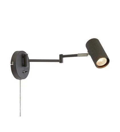 Wandleuchte COSTILLA 1L 7W GU10 dunkelgrau 108468