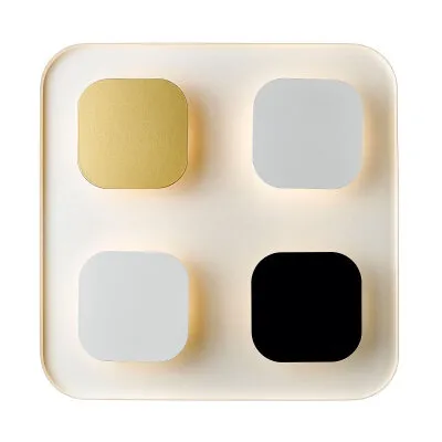 Wandleuchte Constellation LED Max 12W IP20 weiß/schwarz/gold