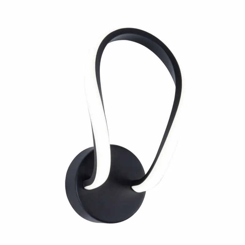 Wandleuchte Erda schwarz 1x LED Max 8W IP20