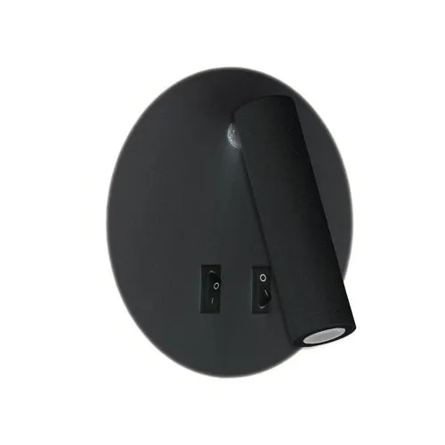 Wandleuchte OTELLO LED C 6W 3000K +3W 4000K schwarz Struhm