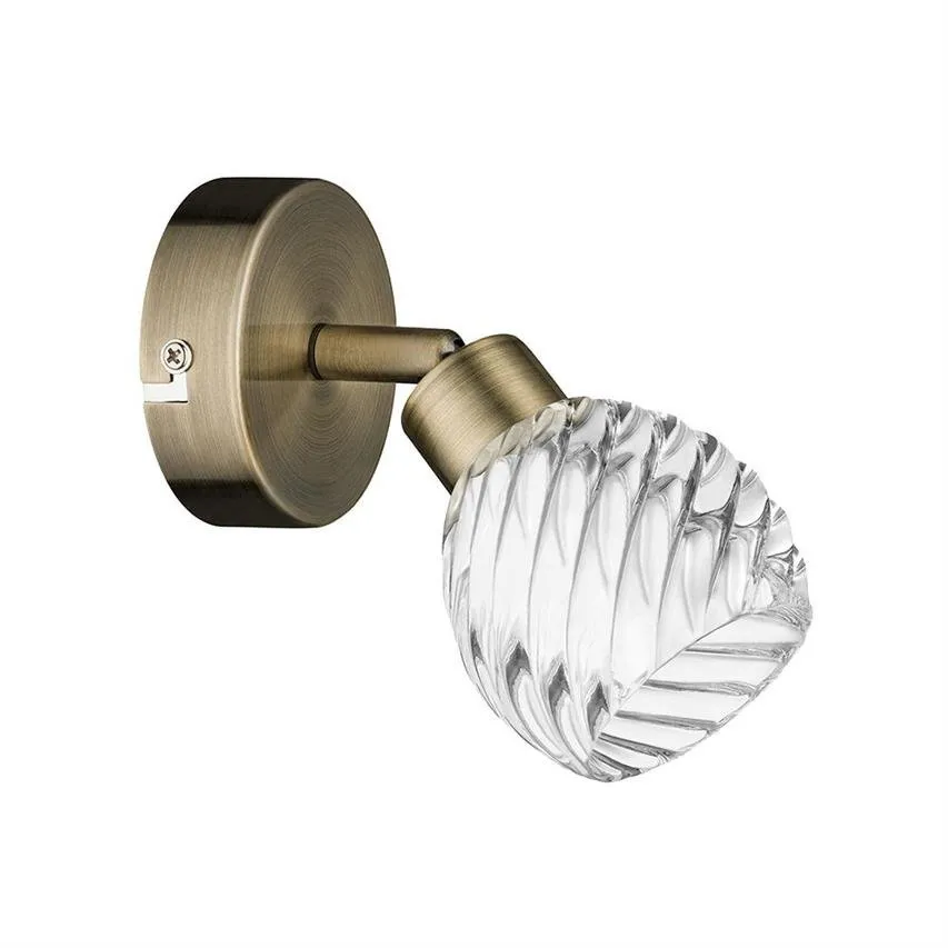 Wave Wandleuchte 1xG9 28W Patina / Transparent BRITOP Lighting 2102111