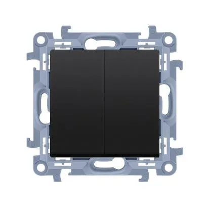 Wechselschalter für IP44 Version (Modul) 10AX 250V matt schwarz Simon 10