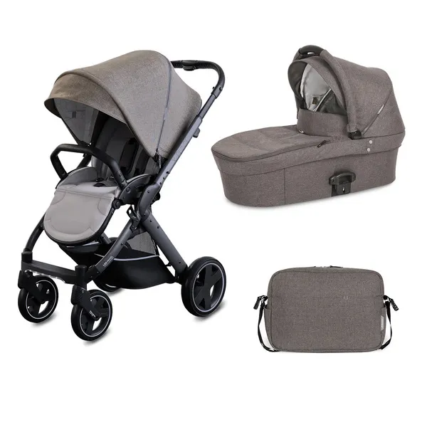 X-Lander X-Pulse Babyschale + Tasche Abendgrau