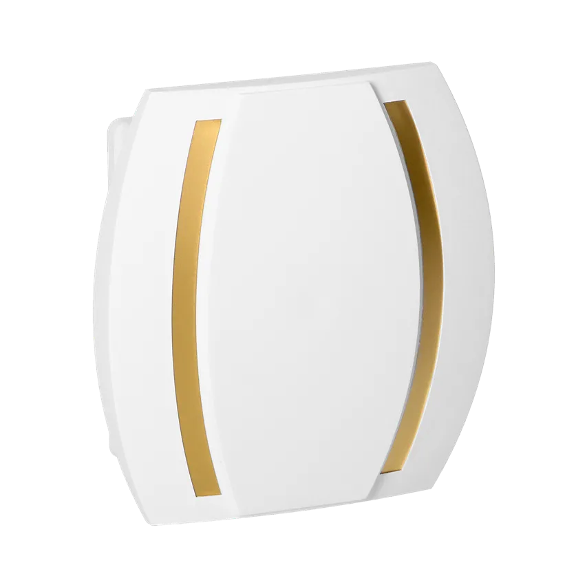 Zweifarbige elektromechanische Klingel KAMELEON 230V, weiß-gold