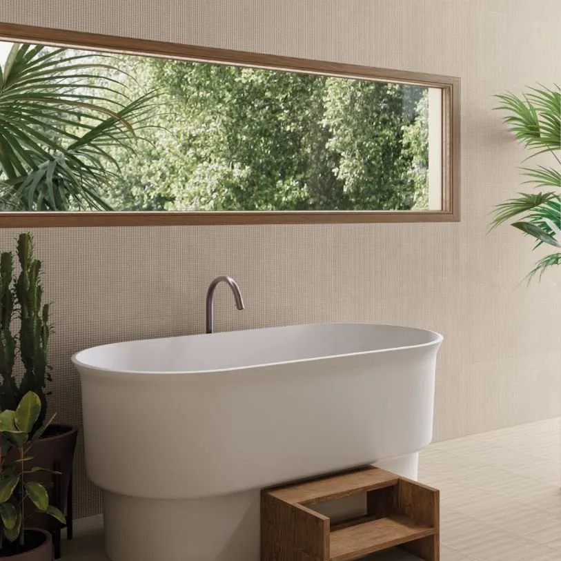 EMILCERAMICA TOTALOOK DECORO INCROCI SABBIA  NATURAL REKTIFIZIERT 40X80