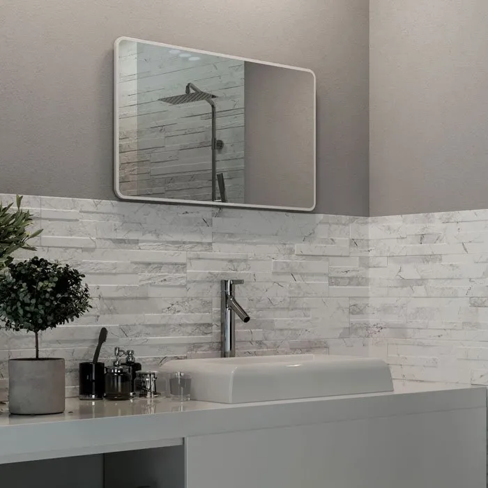 RONDINE TIFFANY FLIESEN WHITE NATURAL 15X61