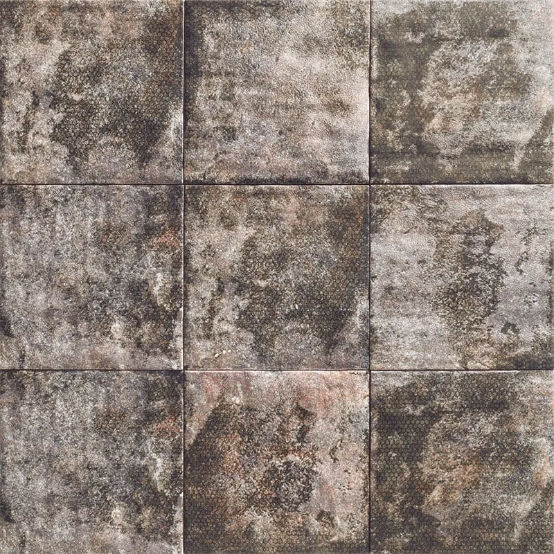 MAINZU FLIESEN MANDALA BLACK SATINATO 20X20