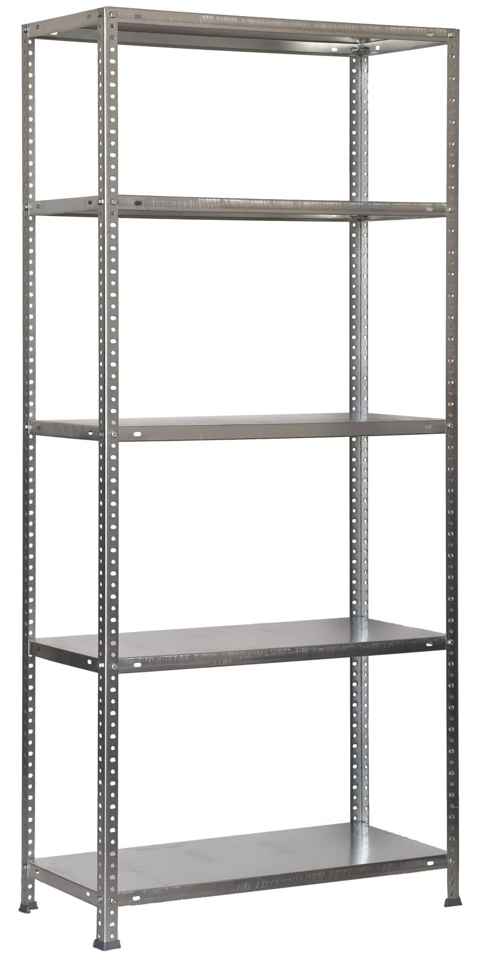 Schraubregal PANDA | HxBxT 180x80x30cm | Fachlast 100kg | Grau