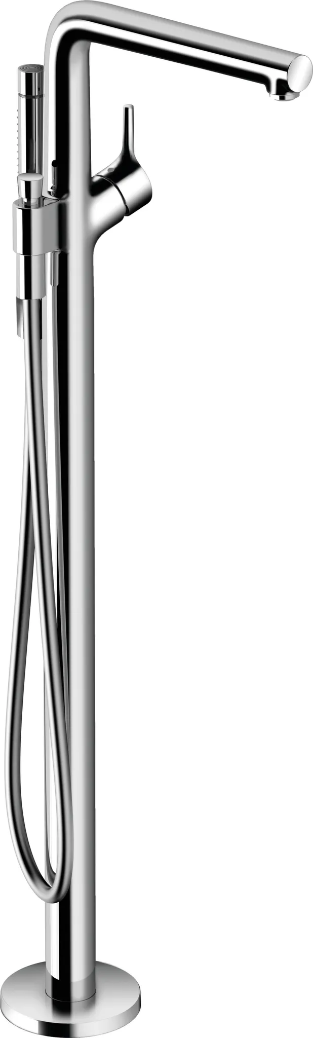 Wannenmischer Talis S Fertigset zur Bodenmontage chrom