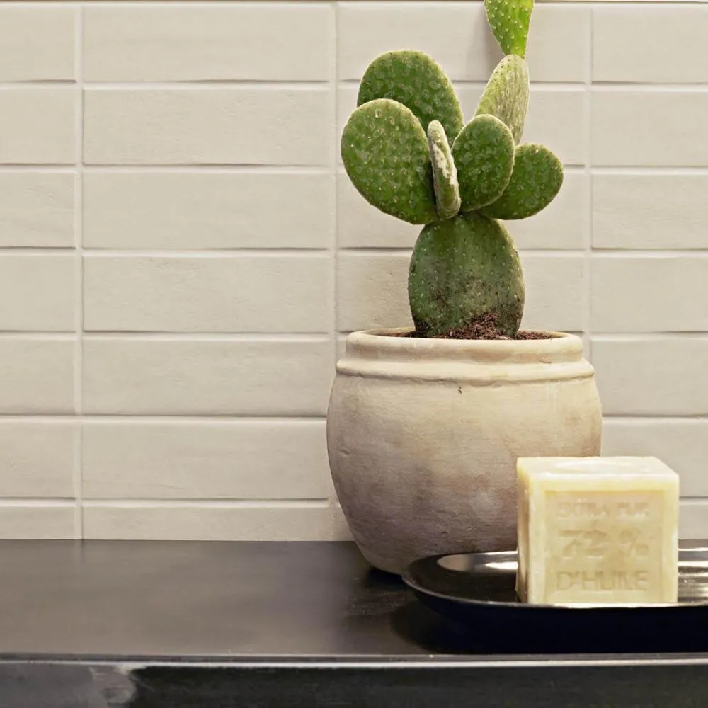 MARAZZI CHALK FLIESEN SAND STRUTTURA BRICK 3D NATURAL 25X76