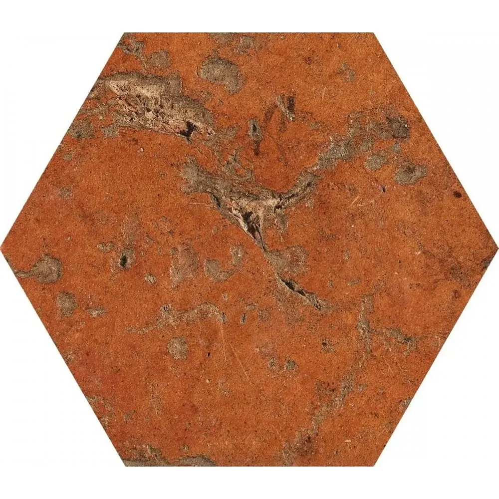 CIR CERAMICHE FLIESEN COTTO DEL CAMPIANO ESAGONA ROSSO SIENA NATURAL 15,8X18,3