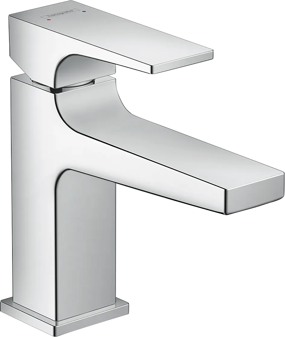 Waschtischmischer 100 Metropol chrom kurzer Auslauf mit Push-Open Ablaufgarn.