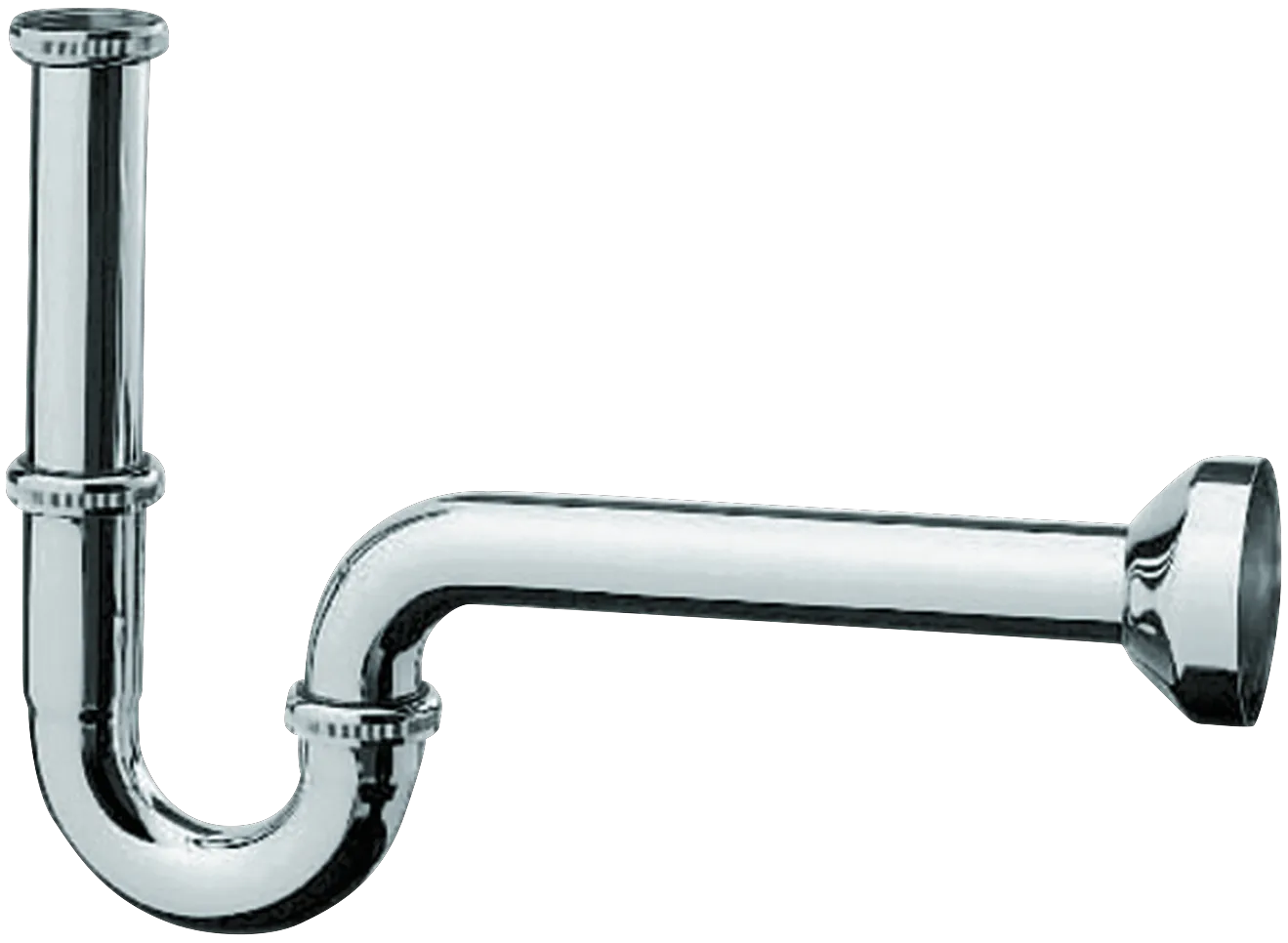 Röhrensifon DN32 inst.freundlich chrom