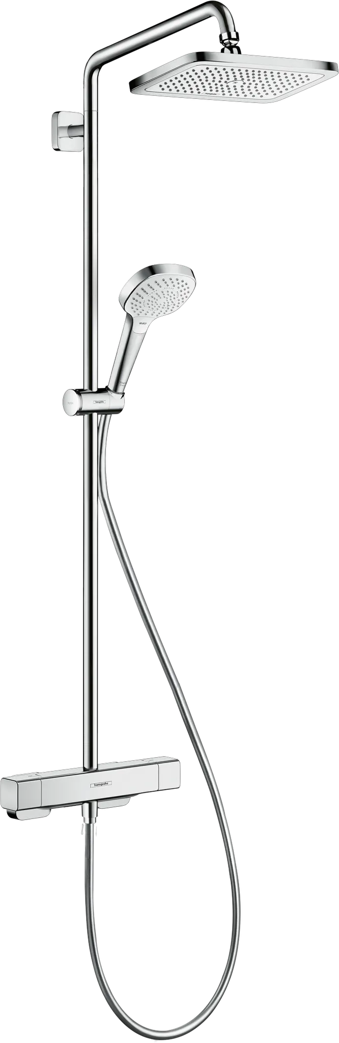 Showerpipe Croma E 280 1jet chrom mit Brausethermostat