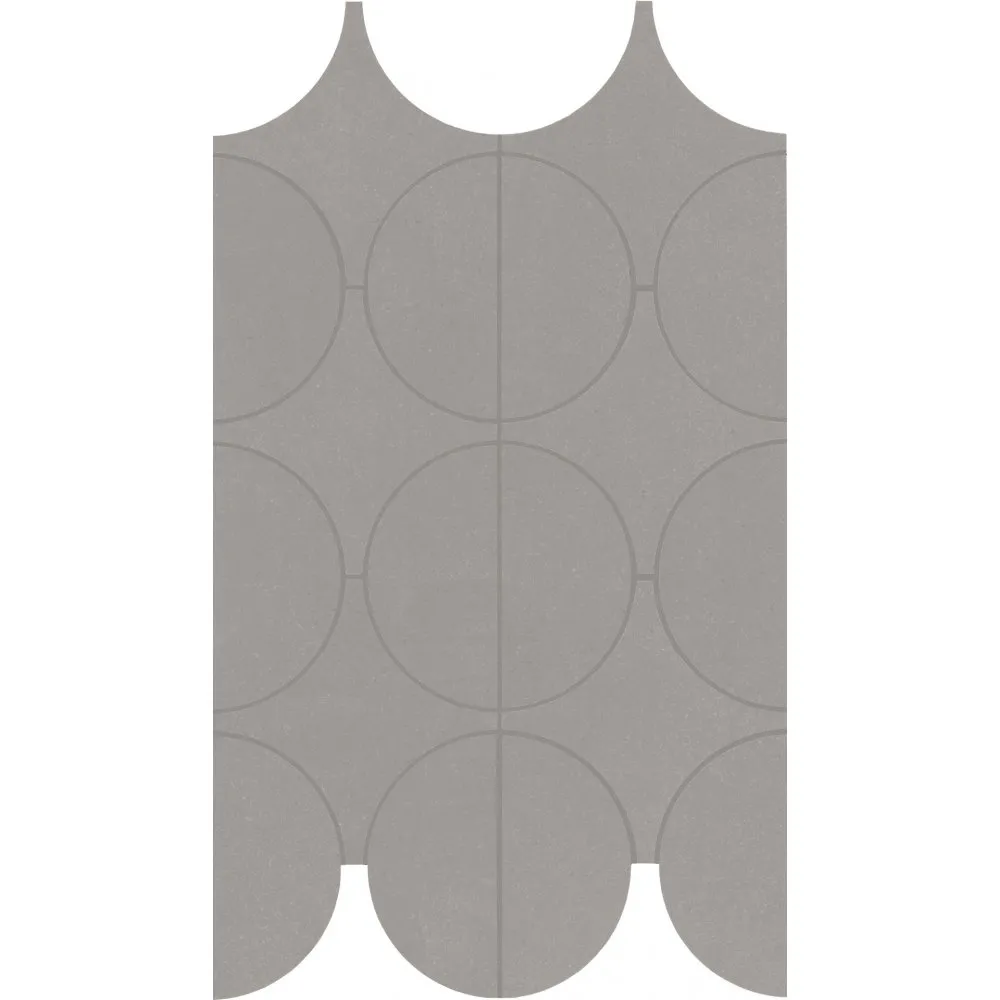 MARAZZI FLIESEN CEMENTUM MOSAIK CERCHI NICKEL NATURAL 23,8X41,4