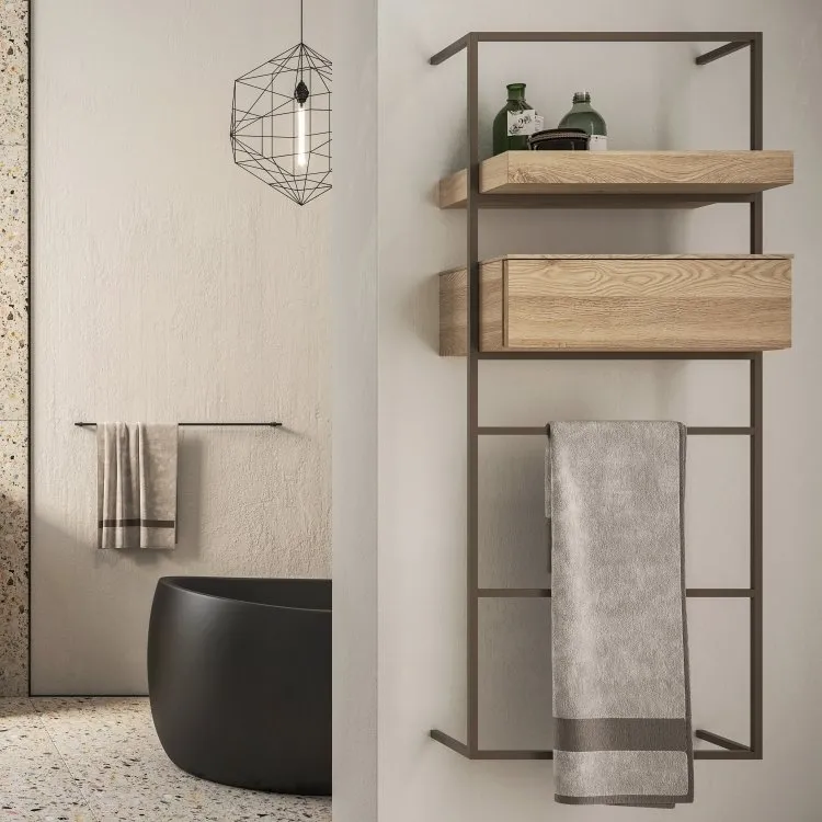 MONOLITE METALLLEITER MIT SCHUBLADE UND TABLETT