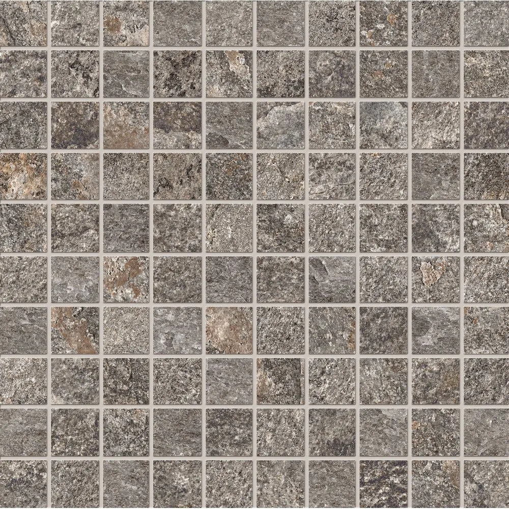 ERGON OROS STONE FLIESEN MOSAIK ANTHRACITE NATURAL 30X30