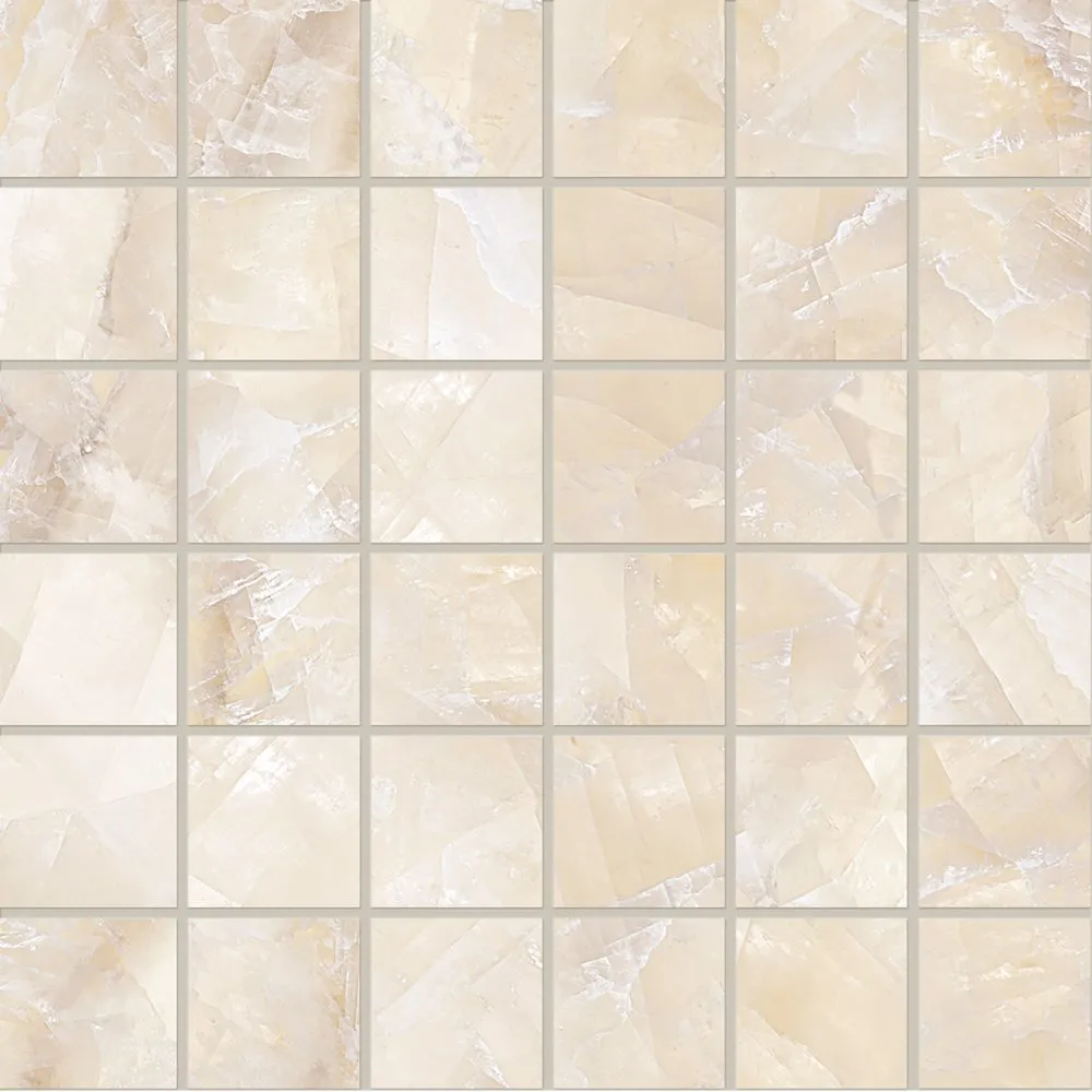 EMILCERAMICA TELE DI MARMO LUMIA MOSAIK IVORY GIOIELLO FULL LAPPATO 30X30