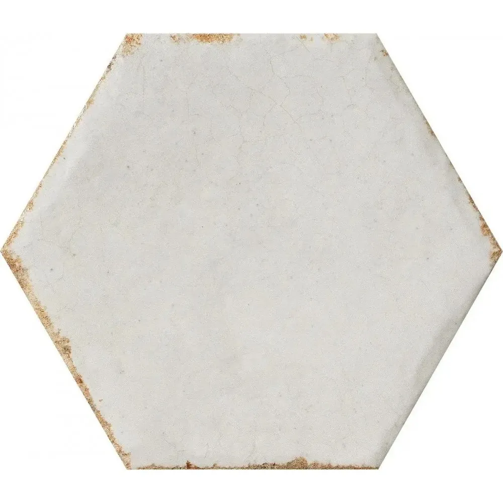 CIR CERAMICHE FLIESEN COTTO DEL CAMPIANO ESAGONA BIANCO ANTICO NATURAL 15,8X18,3
