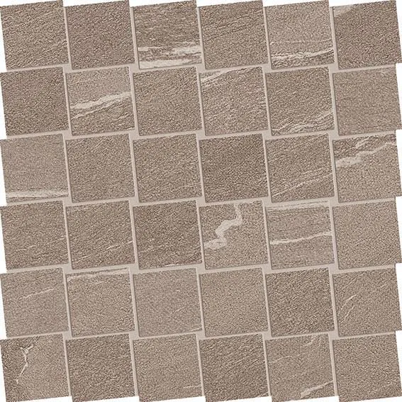 ERGON STONE TALK MOSAICO DADO MARTELLATA TAUPE NATURAL 30X30