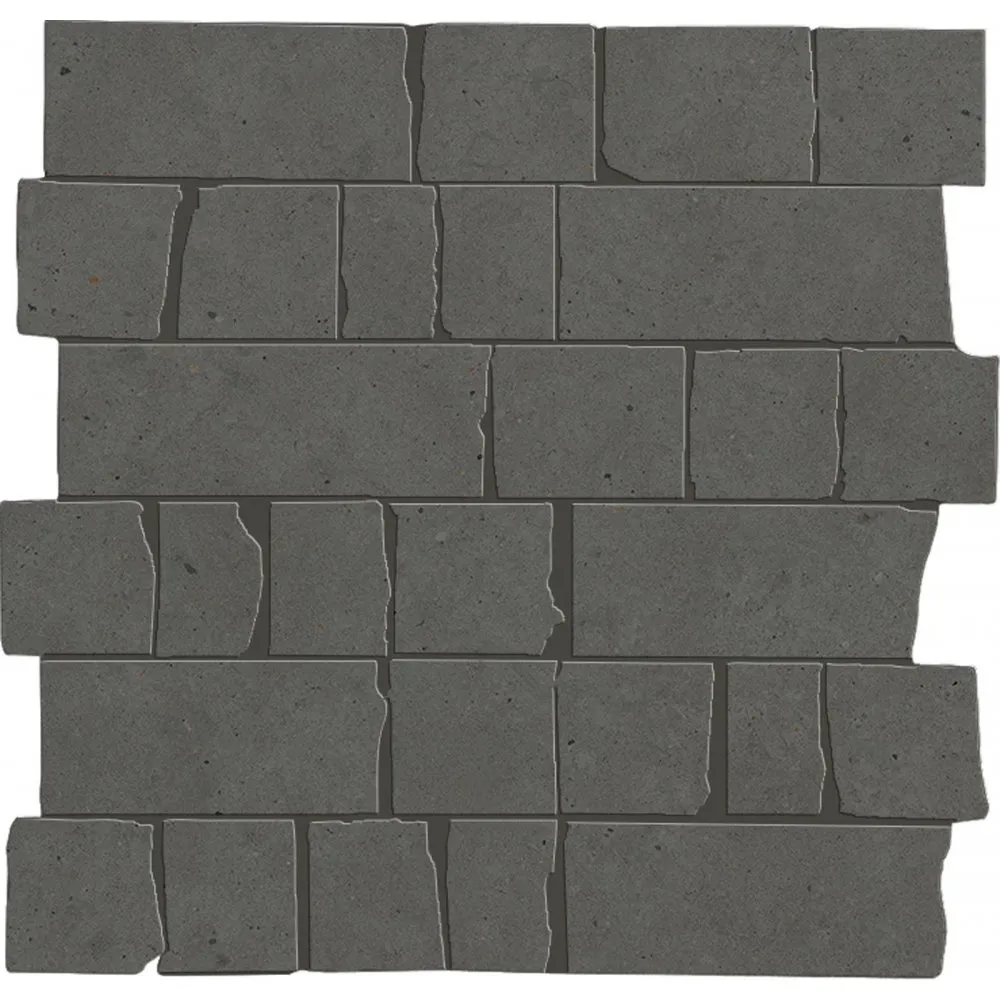 MARAZZI FLIESEN MYSTONE MOON MOSAIK ANTHRACITE SPACCATELLA NATURAL 30X30
